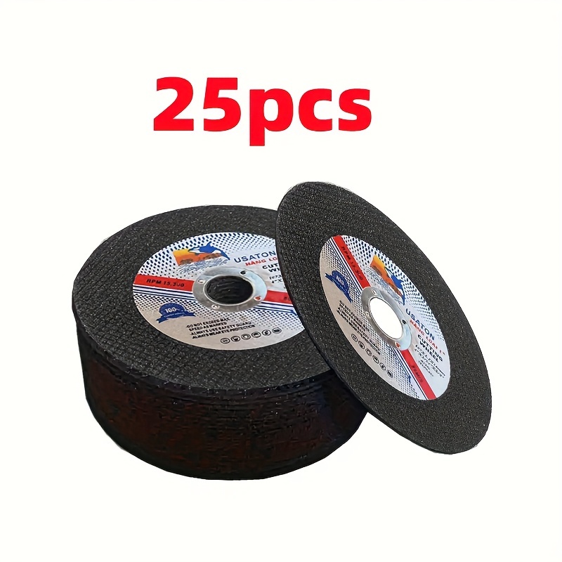 25/50pcs 107mm Non-Electric Metal Cutting Disc Wheel, Stainless Steel, Grinding, Cutting Disc Blade Wheel, Resin Double Mesh - Image 3