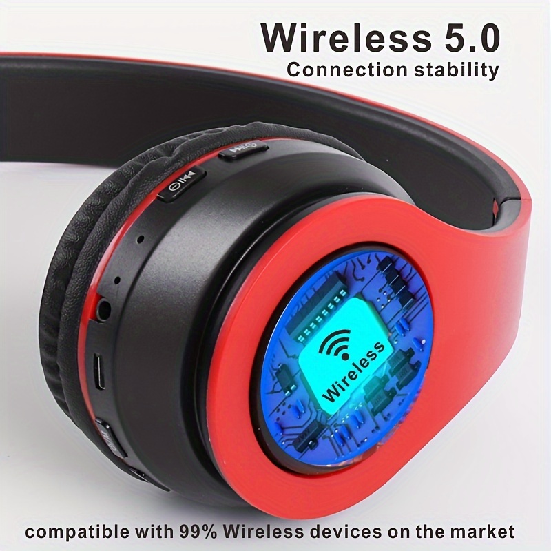 Matte Finish Fully Enclosed Ear B39 Glowing Wireless Wireless Headphones - Image 6