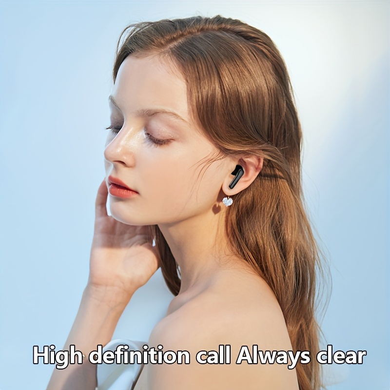 New Wireless Earbuds - Ultra-Long Battery Life, Noise-Canceling, Comfortable Semi-Open Back Design for Sports & Gaming, Touch Control, Rechargeable Lithium Battery, No Cable, Universal Phone Compatible, Black, Gaming Accessories | Sleek Earbud Design | Touch Control Earphones - Image 10