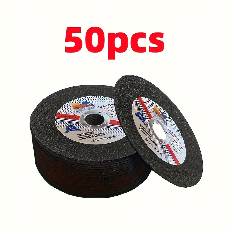 25/50pcs 107mm Non-Electric Metal Cutting Disc Wheel, Stainless Steel, Grinding, Cutting Disc Blade Wheel, Resin Double Mesh - Image 5