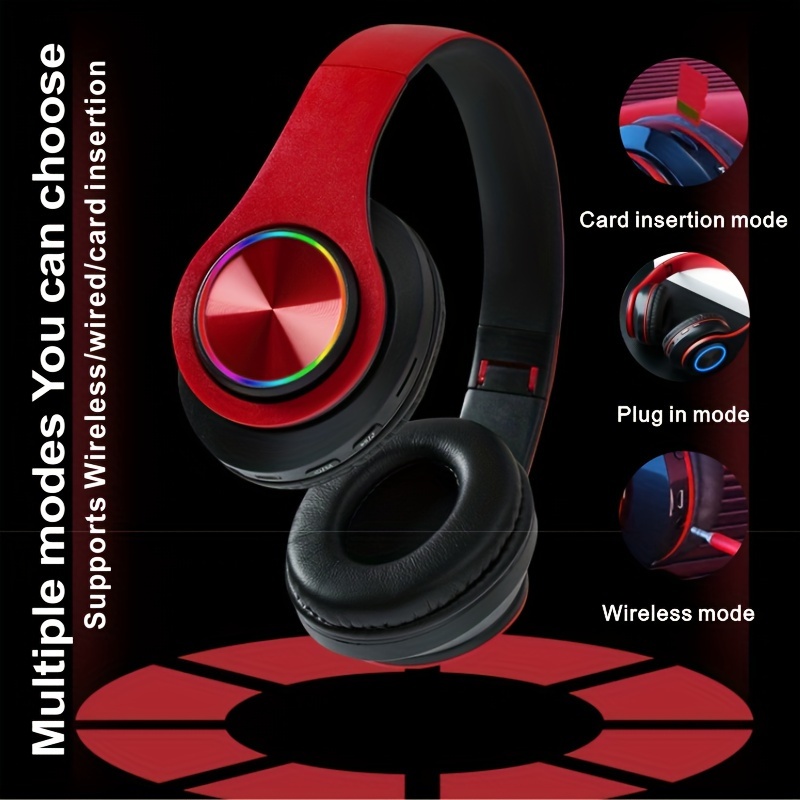 Matte Finish Fully Enclosed Ear B39 Glowing Wireless Wireless Headphones - Image 4