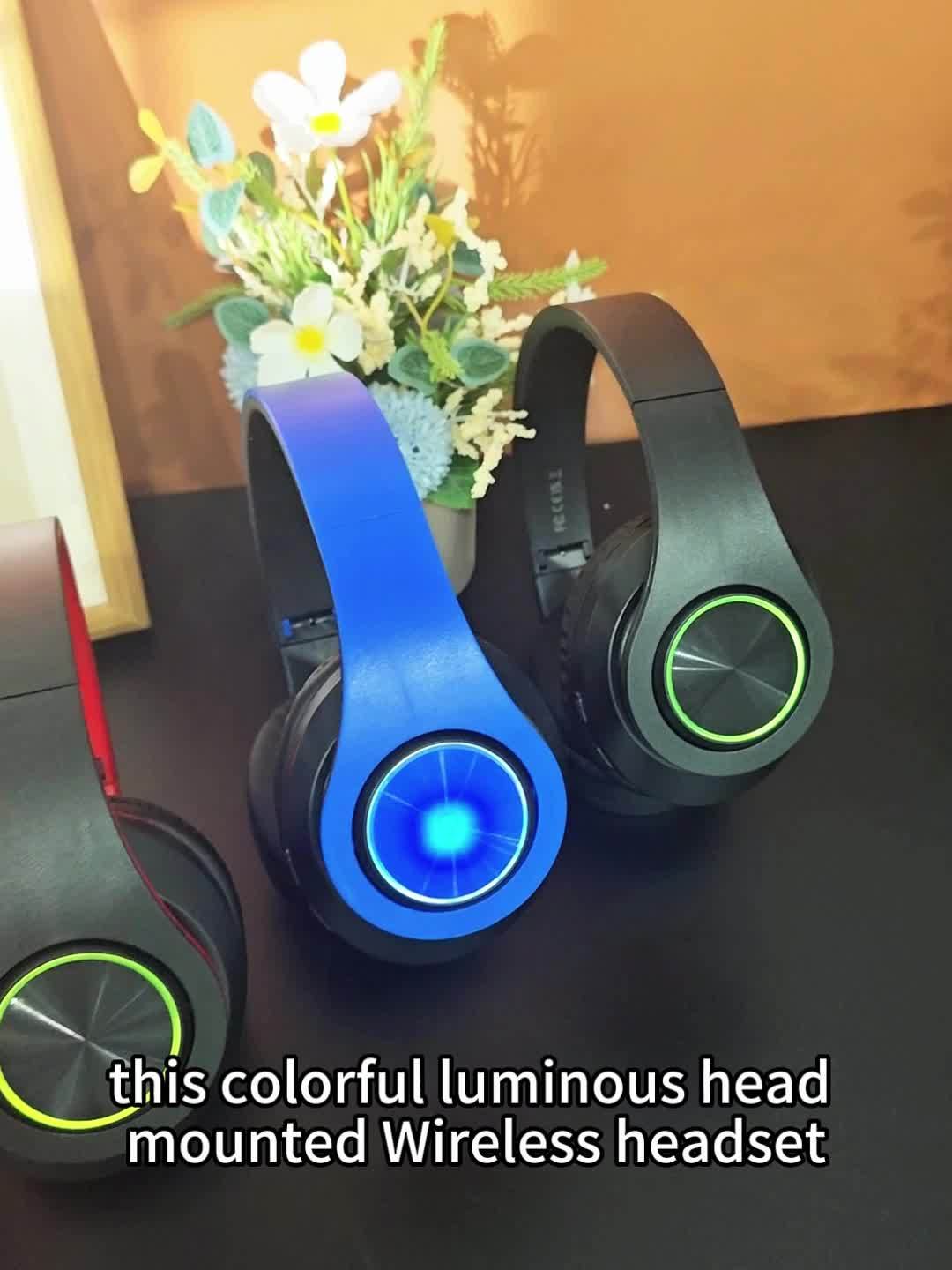 Matte Finish Fully Enclosed Ear B39 Glowing Wireless Wireless Headphones - Image 16