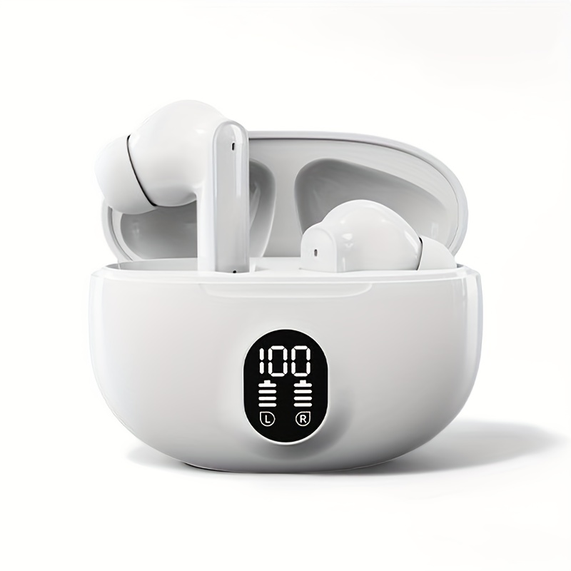 Touch Control Wireless Earbuds with LED Display - HiFi Stereo Sound, Lightweight & Compact Design for Gaming, Running & Cycling - Image 5
