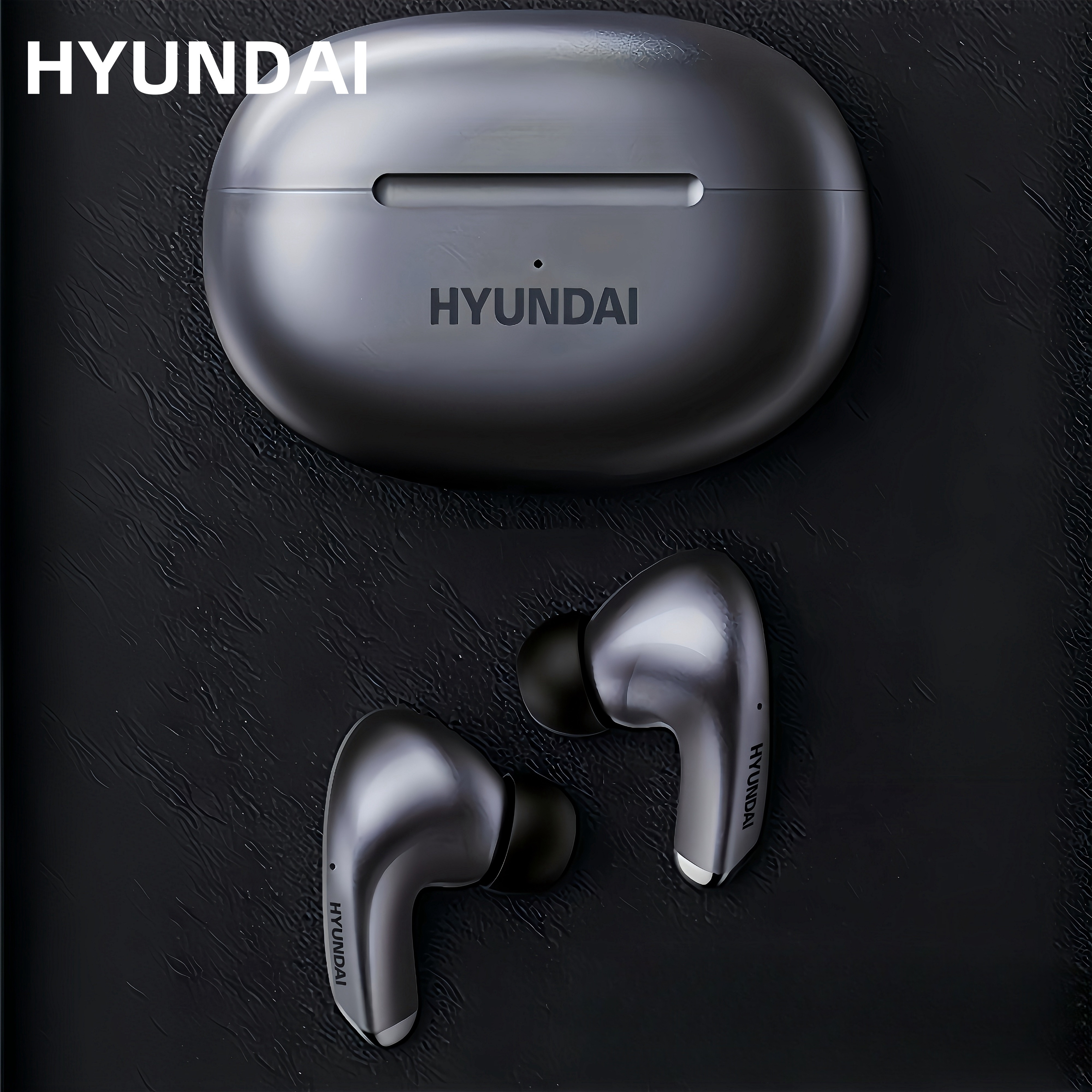 HYUNDAI 2024 Wireless Earbuds - Low Latency, Long Battery Life, Sound Isolation, with Mic for Gaming, Sports, and Music, Gaming Headset | Semi-Open-Back Headphone | Type-C Charging, Earbud Headphones - Image 4