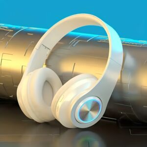 Wireless Noise-Canceling Headphones with Rich Bass & Clear Calls - Comfort Fit, Long Playtime, Rechargeable Battery, USB-C Charging, 3.5mm Headphone Jack, Ideal for Smartphones, Noise Isolation Headphones | Modern Headphone Design | Comfortable Headphones
