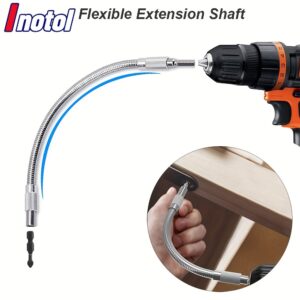 Flexible Drill Bit Attachment Extension Flex Shaft Metal for Electric Screwdriver Adapter Holder Connect Link Multitul Hex Shank Magnetic for Power Drill
