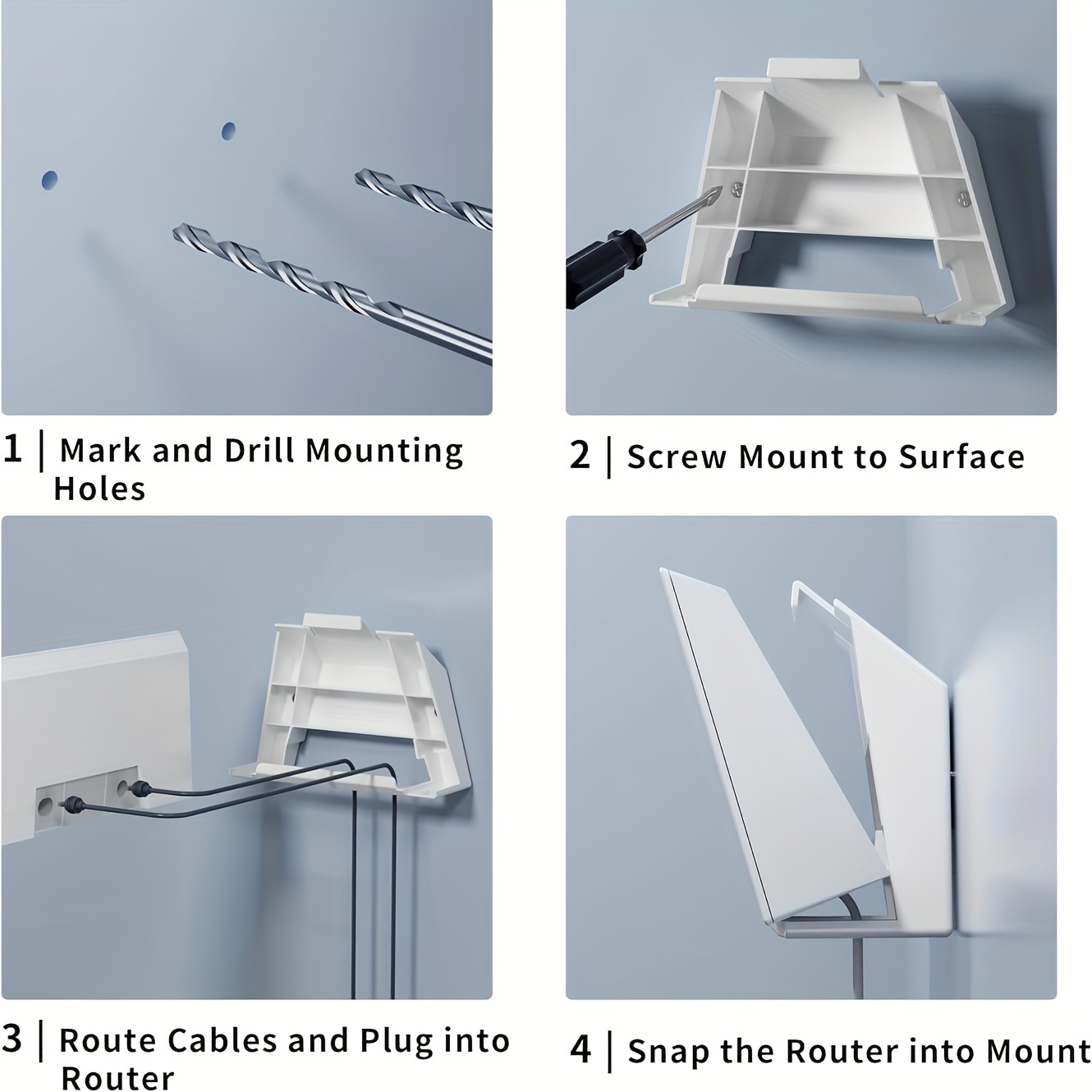Starlink V3 Mount, Starlink Gen 3 Router Wall Mount with Starlink Power Supply Mounting Kit Starlink V3&Gen 3 High Performance Standard Router - Image 4