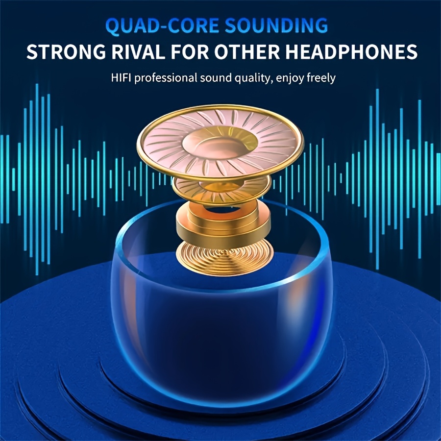 BRIAME TWS Hi-Fi Stereo Wireless Earbuds with Charging Case, Touch Control, Wireless 5.0, High-Quality Audio, Capacitive Mic, Lightweight Design for Sports, Gaming, and Everyday Use - Ideal Gift for Men and Women, Gaming Headphones | Portable Charging Case | Stylish Earphones, Earbuds Wireless - Image 5