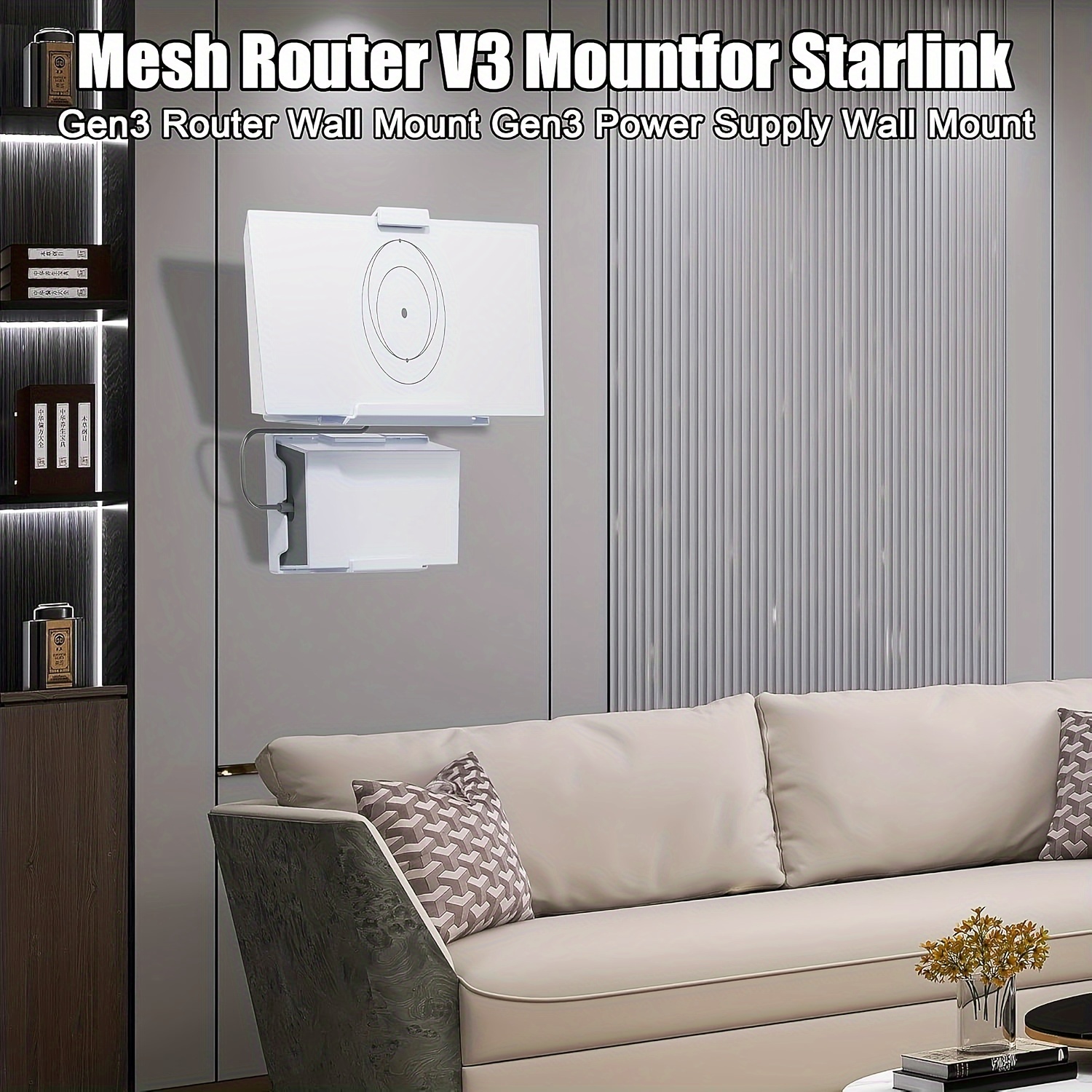 Starlink V3 Mount, Starlink Gen 3 Router Wall Mount with Starlink Power Supply Mounting Kit Starlink V3&Gen 3 High Performance Standard Router - Image 6