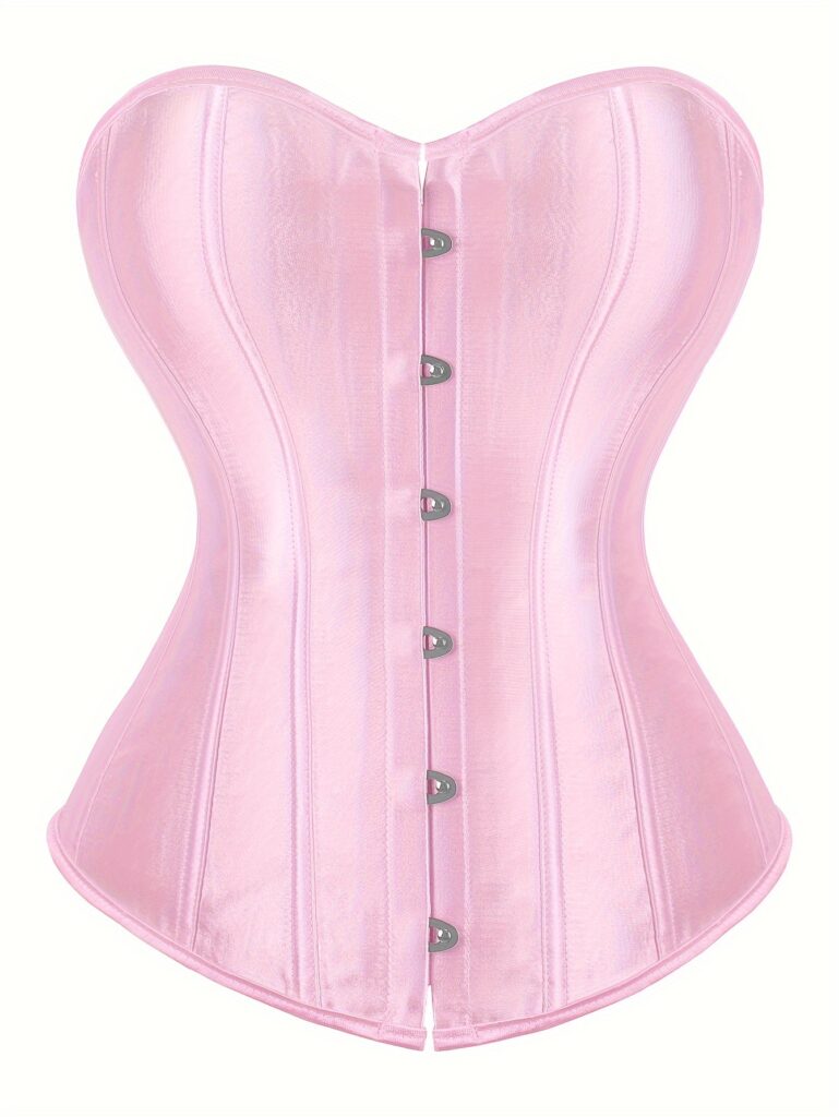 Vintage Satin Corset Top, Strapless Corset with Lace-Up Closure, Made of Polyester, Body-Shaping Lingerie for Adult Women, Carnival.