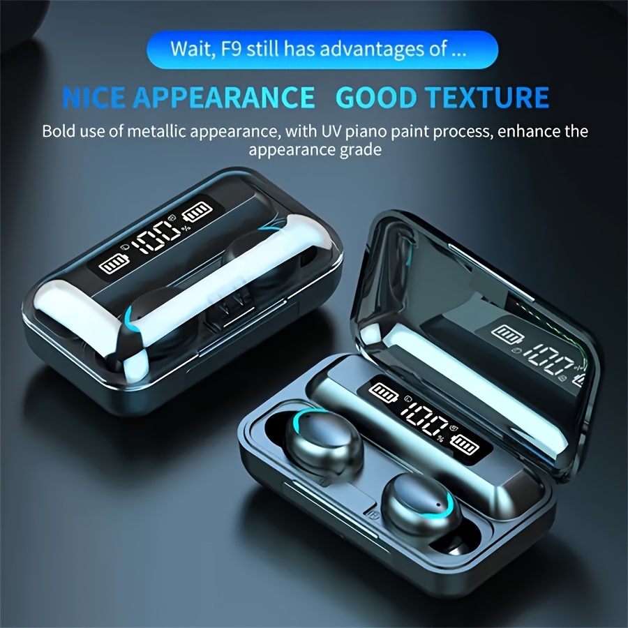 BRIAME TWS Hi-Fi Stereo Wireless Earbuds with Charging Case, Touch Control, Wireless 5.0, High-Quality Audio, Capacitive Mic, Lightweight Design for Sports, Gaming, and Everyday Use - Ideal Gift for Men and Women, Gaming Headphones | Portable Charging Case | Stylish Earphones, Earbuds Wireless - Image 3