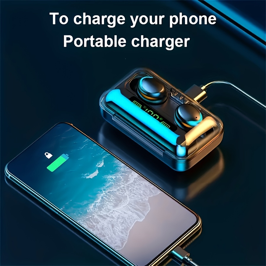 BRIAME TWS Hi-Fi Stereo Wireless Earbuds with Charging Case, Touch Control, Wireless 5.0, High-Quality Audio, Capacitive Mic, Lightweight Design for Sports, Gaming, and Everyday Use - Ideal Gift for Men and Women, Gaming Headphones | Portable Charging Case | Stylish Earphones, Earbuds Wireless - Image 6