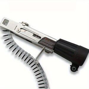 Heavy-Duty Automatic Nail Feeder Gun with Chain Belt for Woodworking, Cabinet Installation & Home Decoration - Metal Construction, No Power Needed