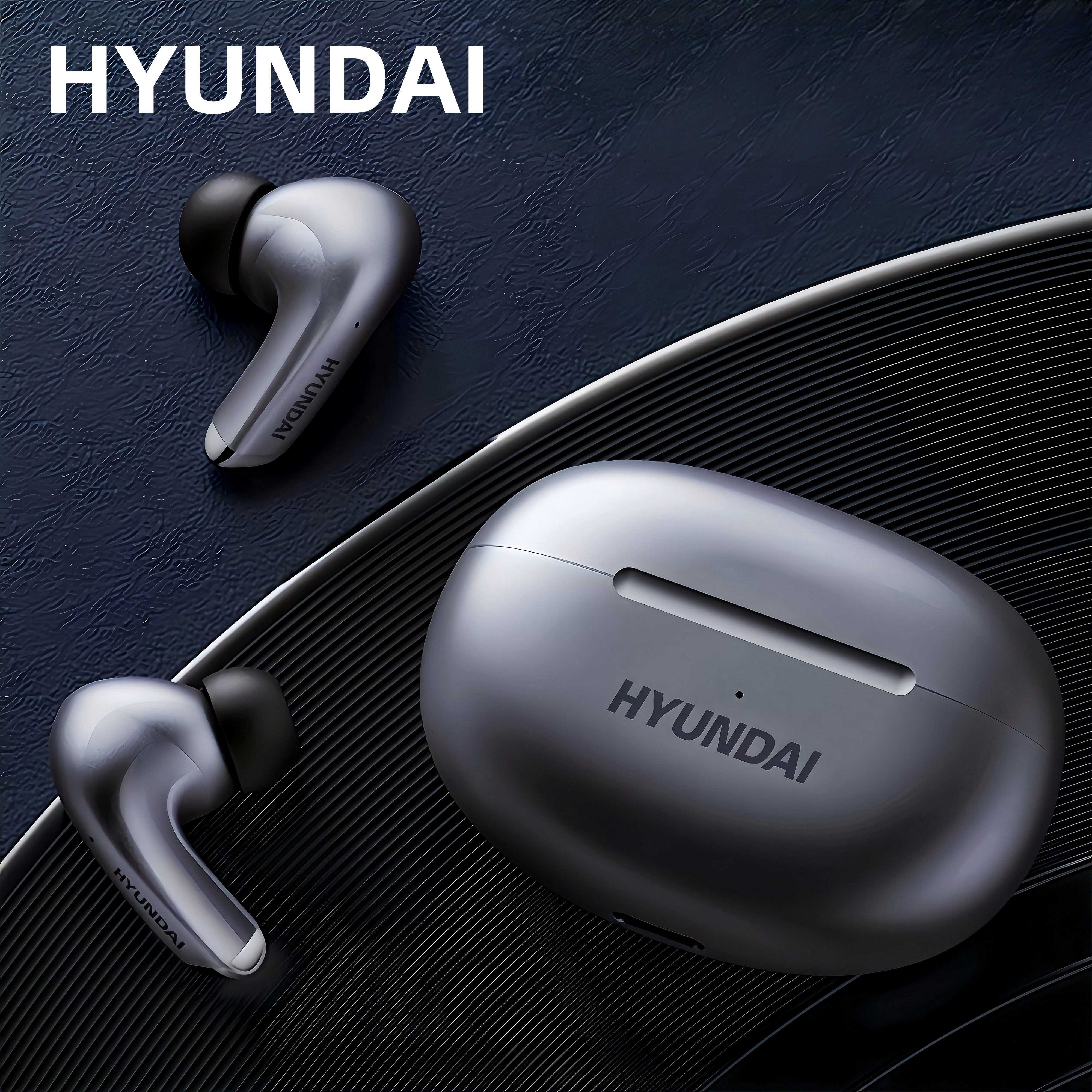 HYUNDAI 2024 Wireless Earbuds - Low Latency, Long Battery Life, Sound Isolation, with Mic for Gaming, Sports, and Music, Gaming Headset | Semi-Open-Back Headphone | Type-C Charging, Earbud Headphones - Image 8