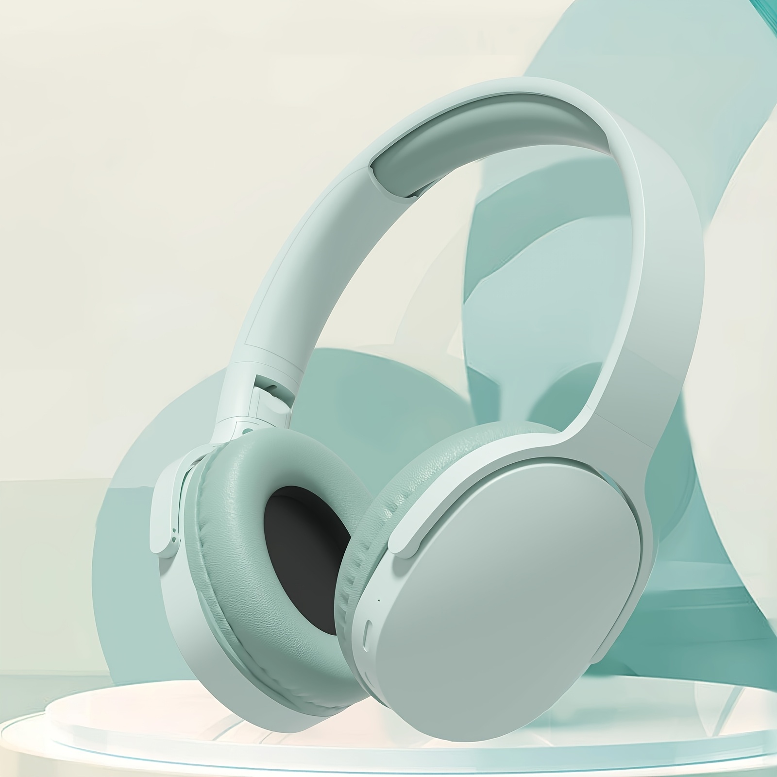 GENAI P2961 Over-Ear Wireless Headphones - 20H Playtime, Comfortable & Foldable, Wireless Connectivity, Noise-Canceling Mic, USB Charging Case, Ideal for Travel, Home, Office - Sleek White Design - Image 8