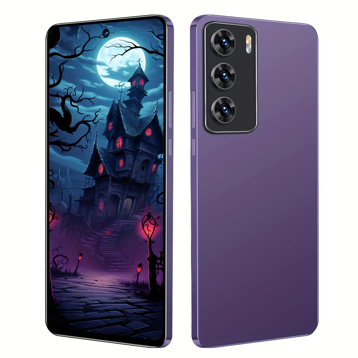 F700 Smartphone - 6.56" Large Screen, 3200mAh Battery, Dual SIM Card Slots, Face Recognition, Android 8.0, Gothic Castle Design, 3G WCDMA: 850MHz/2100MHz, Includes Phone Case & USB-C Cable - Image 8