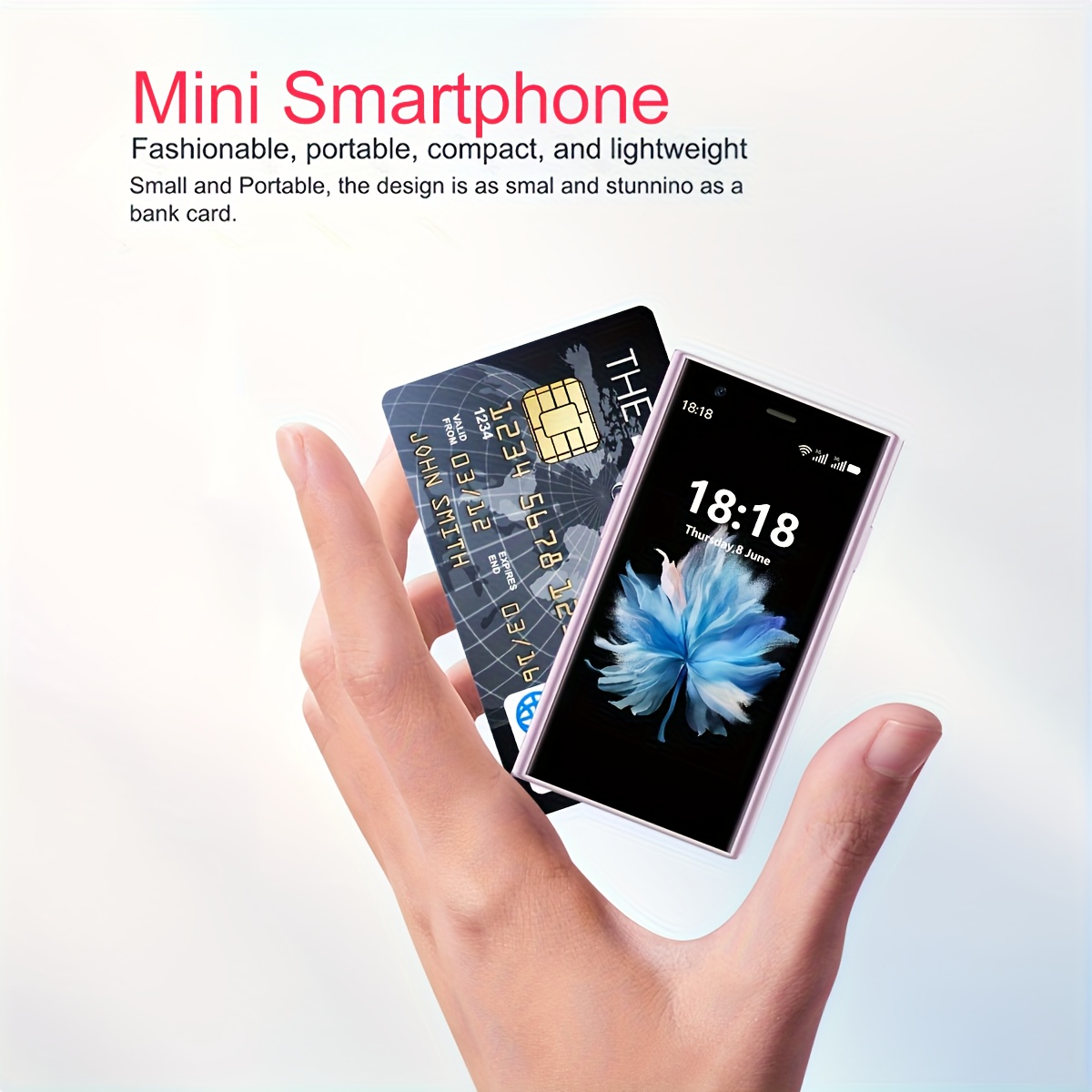 Mini Smartphone 3.0" Display Screen 3G Network Dual SlM 2GB RAM 16GB ROM 900mAh Battery Long Standby Support multiple national languages with 2MP camera Dual SIM Standby with Face recognition Whats App Play Store Small Size Student Phone - Image 6