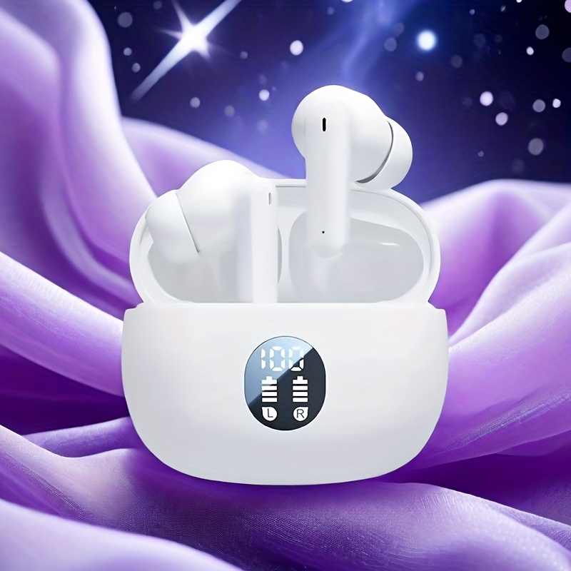 Touch Control Wireless Earbuds with LED Display - HiFi Stereo Sound, Lightweight & Compact Design for Gaming, Running & Cycling - Image 4