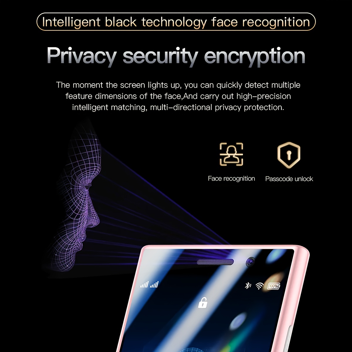 Mini Smartphone 3.0" Display Screen 3G Network Dual SlM 2GB RAM 16GB ROM 900mAh Battery Long Standby Support multiple national languages with 2MP camera Dual SIM Standby with Face recognition Whats App Play Store Small Size Student Phone - Image 11