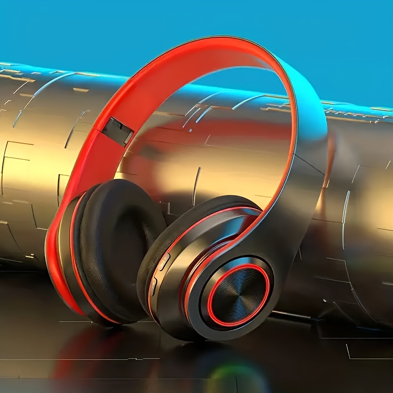 Wireless Noise-Canceling Headphones with Rich Bass & Clear Calls - Comfort Fit, Long Playtime, Rechargeable Battery, USB-C Charging, 3.5mm Headphone Jack, Ideal for Smartphones, Noise Isolation Headphones | Modern Headphone Design | Comfortable Headphones - Image 4