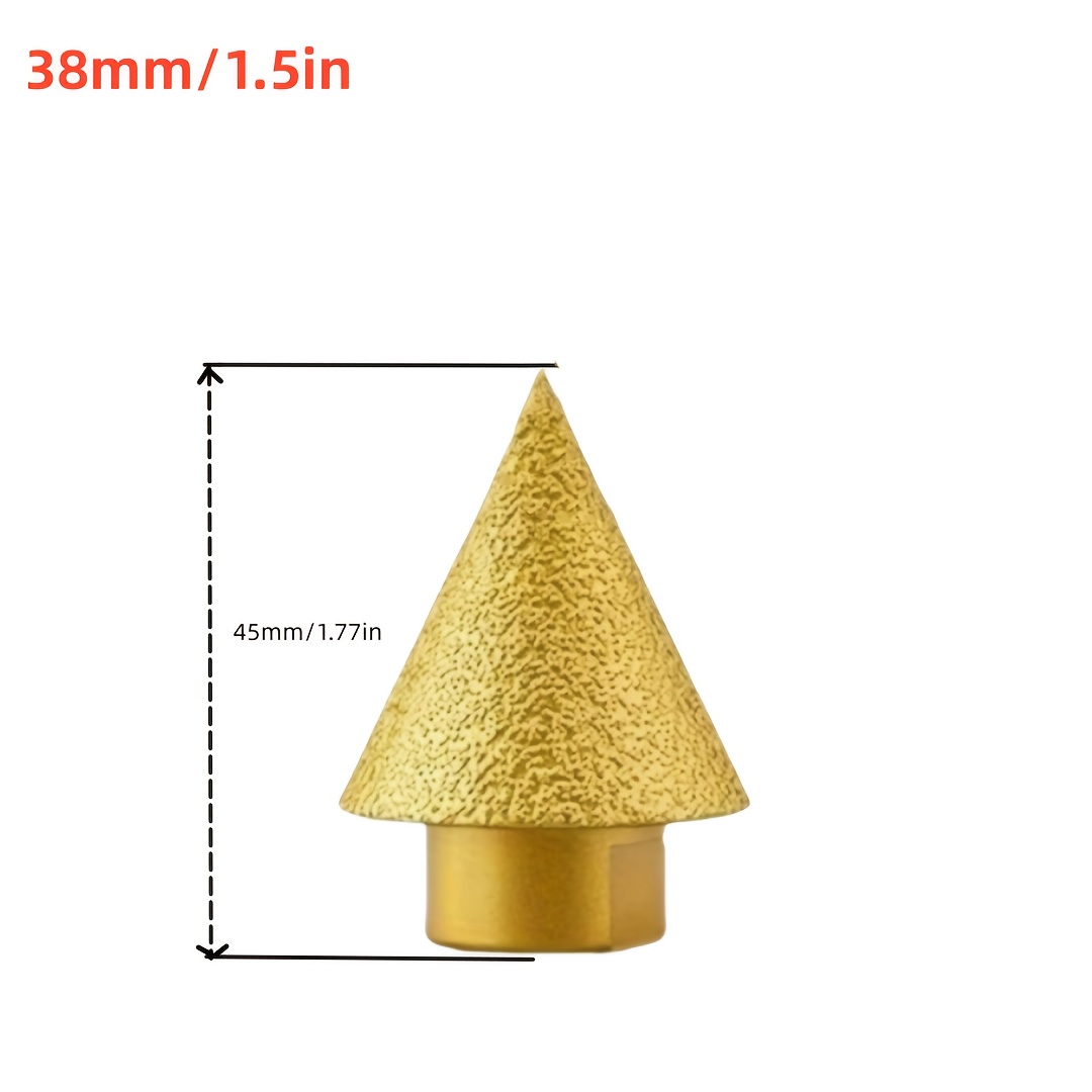 38mm M14 Diamond Cutting Machine Chamfer Tip, Metal Saw Blade for Tile Cutting, Round Shank, No Electricity Needed, Ideal for Trimming and Hole Expansion in Tile, Saw Blade - Image 3
