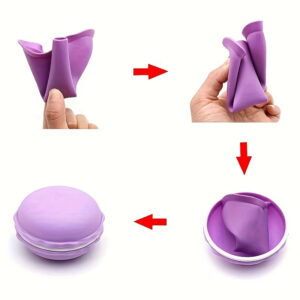 2pcs Portable Silicone Women'S Urinal Set with Folding Funnel And Storage Box, Reusable, Suitable for Travel, Camping, And Hiking | Compact Design Meets Women'S Hygiene Need