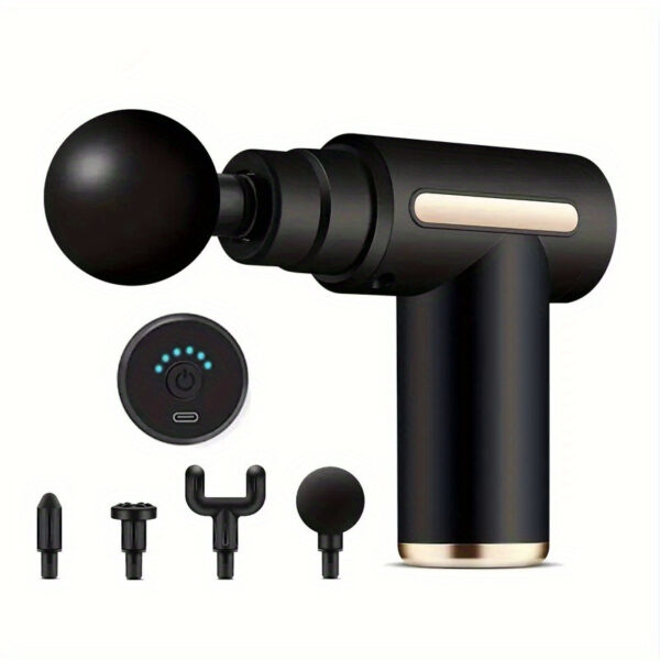 Compact And Rechargeable Neck Massager Designed for Muscle Relaxation, Featuring a Professional-Grade Fascia Gun Suitable for Full Body Use. It Is Alcohol-Free, USB Rechargeable, And Boasts an Ergonomic Grip.