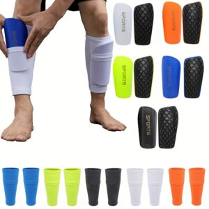 Football Shin Guard Set, Protective Plate With Socks Cover, Stretchy Breathable Football Protective Gear For Men And Women
