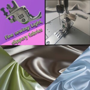 Industrial Sewing Machine Roller Foot for Juki Jack Brother, Even Stitching Presser Foot for Heavy Fabrics Zipper Piping (High-Low Adjustable)